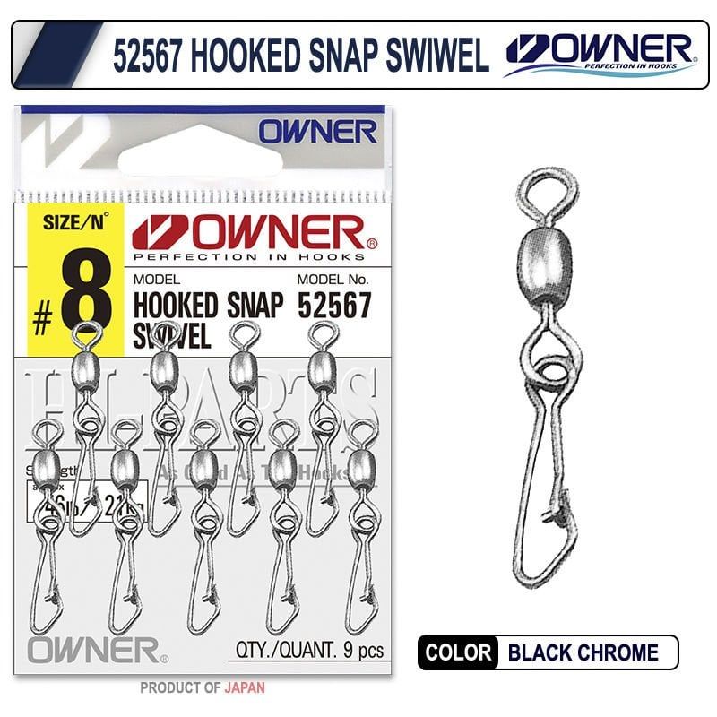 Owner 52567 Hooked Snap Swivel Klipsli Fırdöndü No:4