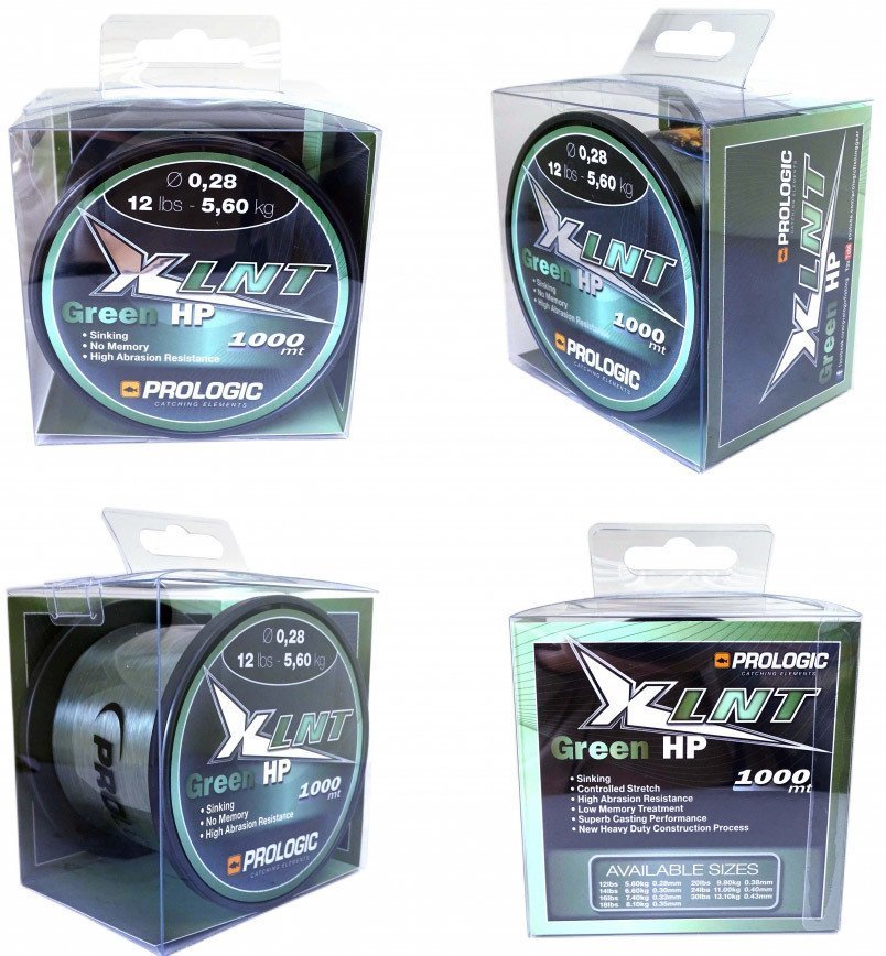 Prologic XLNT HP 1000M Green Misine 0.35 mm 8.1 kg 18 lbs