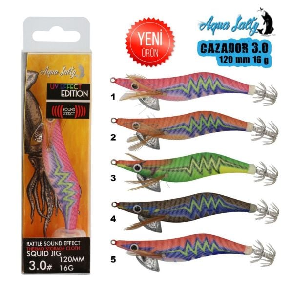 Cazador Squid Jig Kalamar Zokası 120Mm 16G 3.0 Renk:3