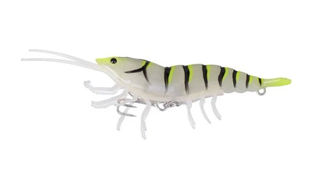 Savage Gear 3D Hybrid Shrimp Yellow Tail Glow 10 cm 17g Silikon Karides