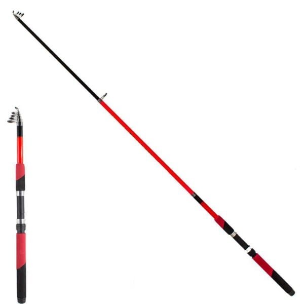 Remixon Speed 180 cm 20-60g Atarlı Kırmızı Teleskopik Olta Kamışı