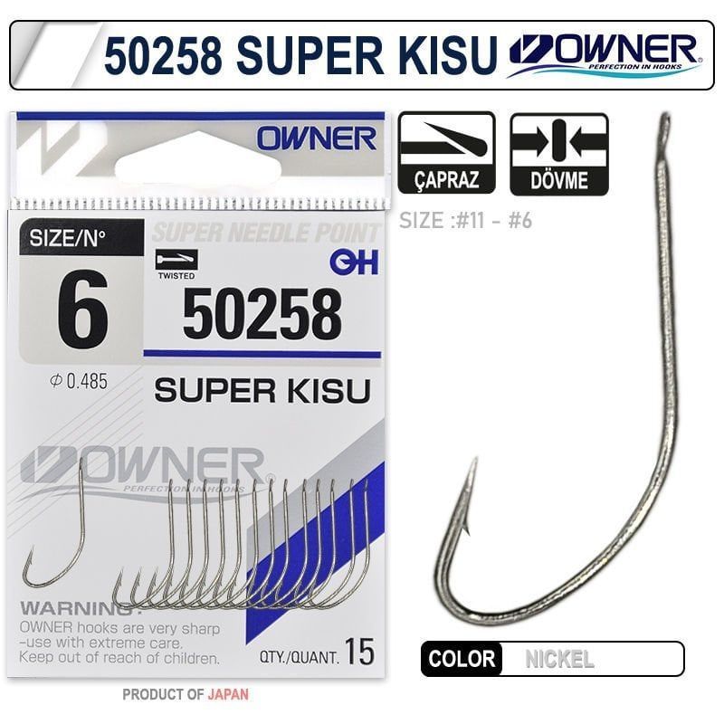 Owner 50258 Super Kisu No:8 White İğne 16 Adet