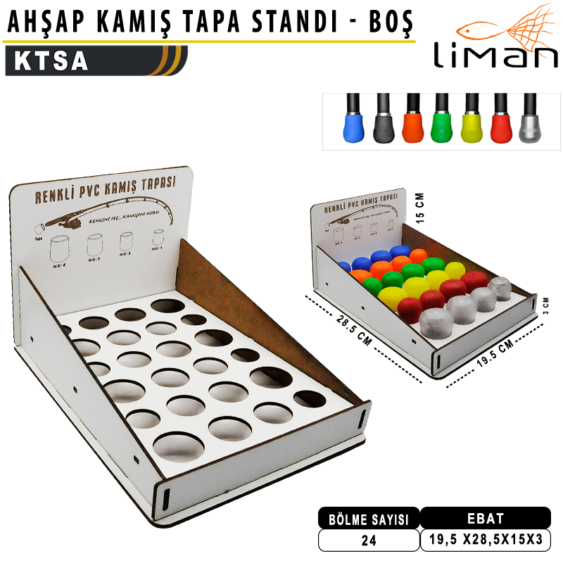 Liman Boş Kamış Tapa Standı Ahşap