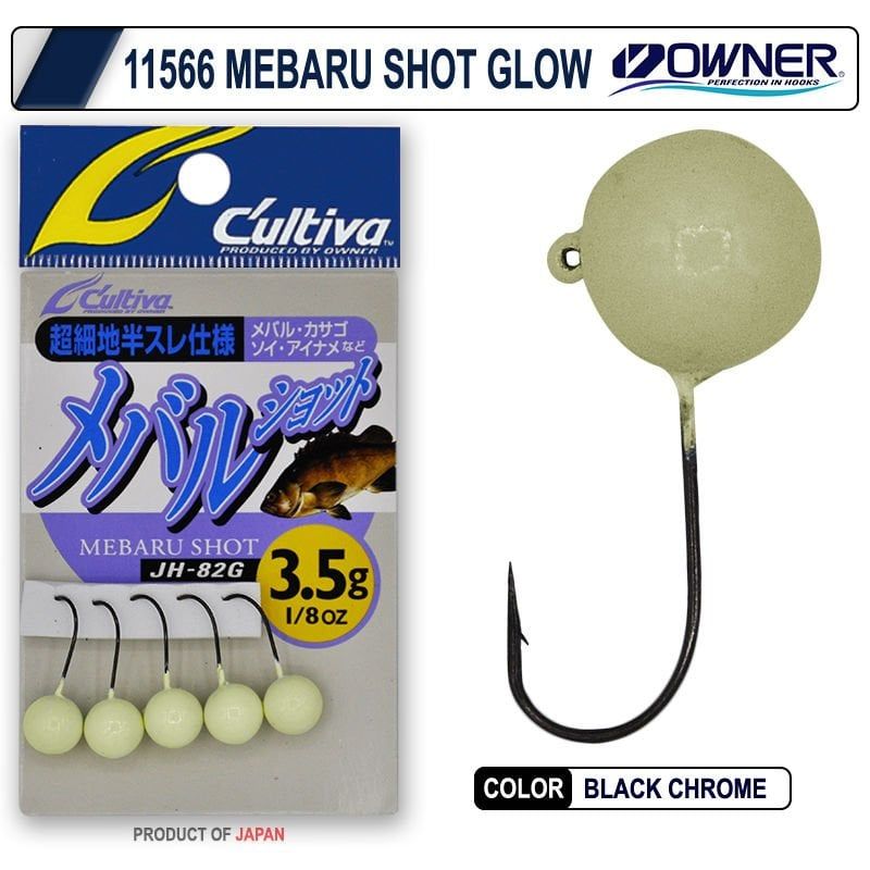 Cultiva 11566 Mebaru Shot Glow 3.5g Lrf Jighead 5 Adet