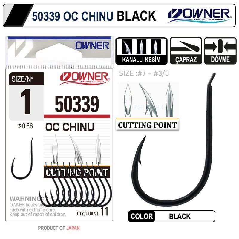 Owner 50339 Cut Chinu No:3-0 Black İğne 8 Adet