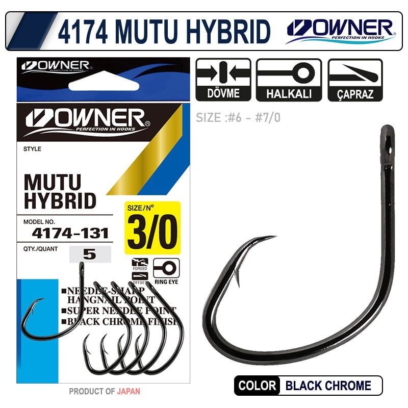 Owner 4174 Mutu Hybrid No:1-0 Olta İğnesi 6 Adet