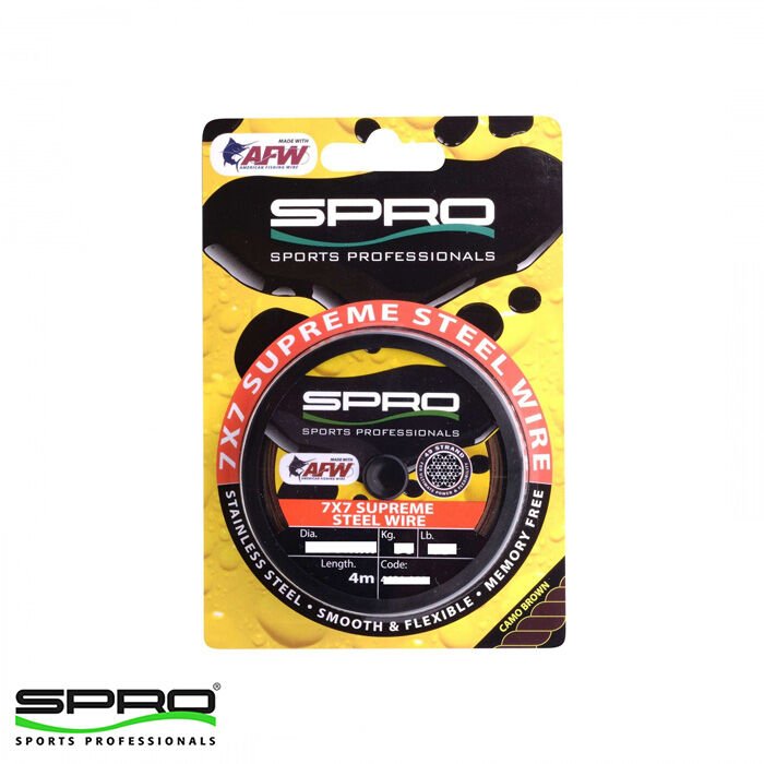 SPRO Super Steel AFW WIRE Lider Misina 18kg 0.46mm 4m
