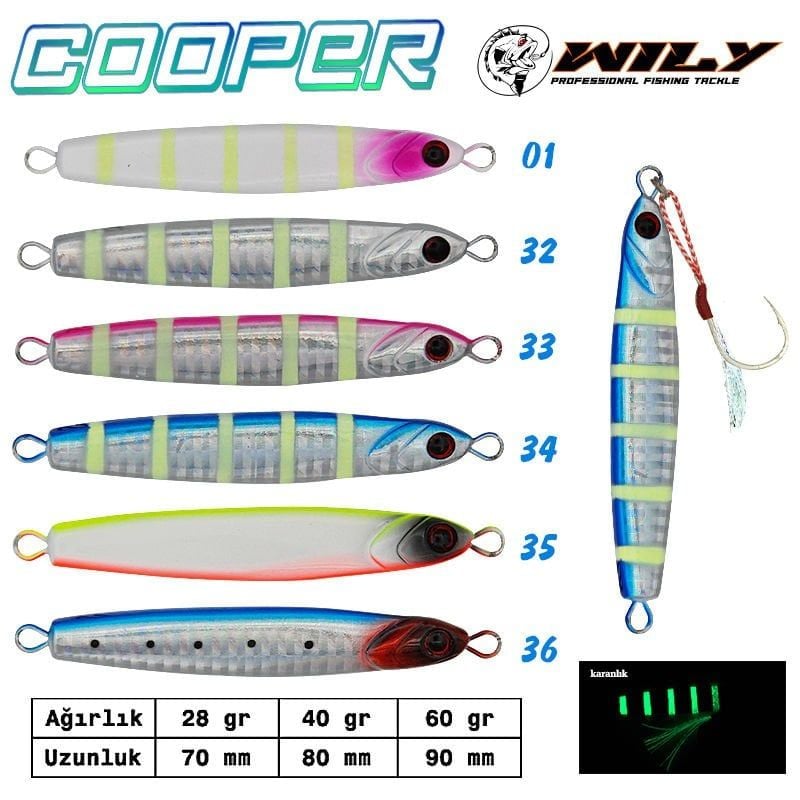 Wily Cooper 10.4 cm 60g Jig Renk:36