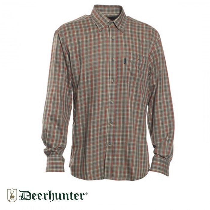 T. DEERHUNTER Waylon 499 Red Kareli Uzun Kol Gömlek 41/42