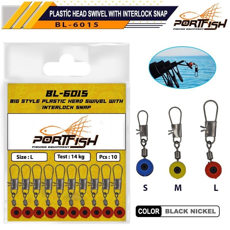 Portfish BL-6015 No:S Stoperli Klips 5 Adet
