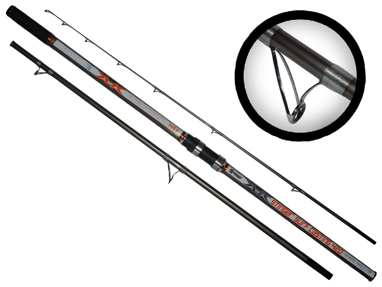 Captain 1453 Stinger 420cm 3 Parça Surf Kamış 100-250gr Atar