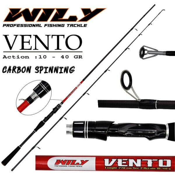 Wily Vento Spin Kamış 10-40 gr