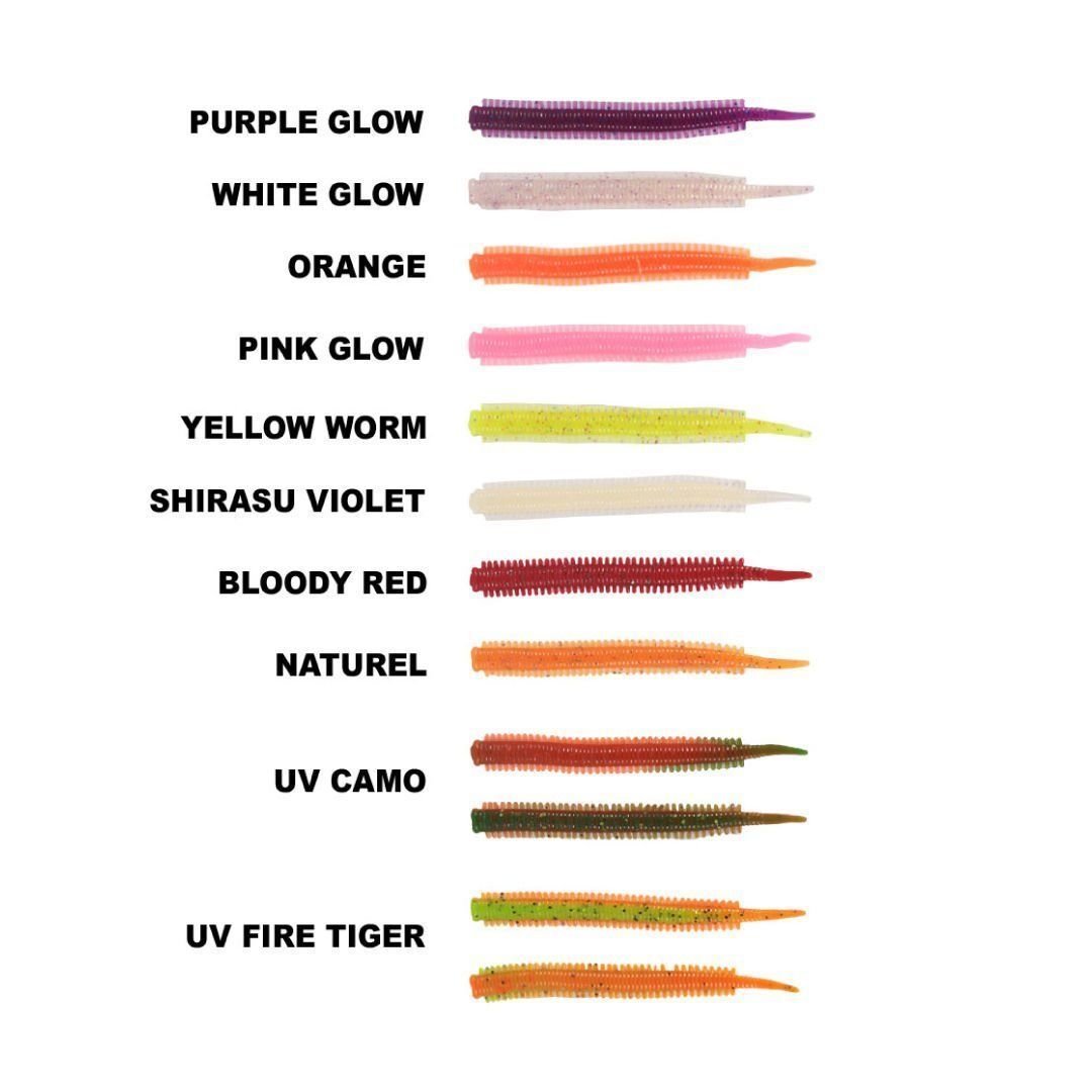 Ryuji Jelly Worm 7 cm Silikon Yem 20 Adet Renk:Pink Glow