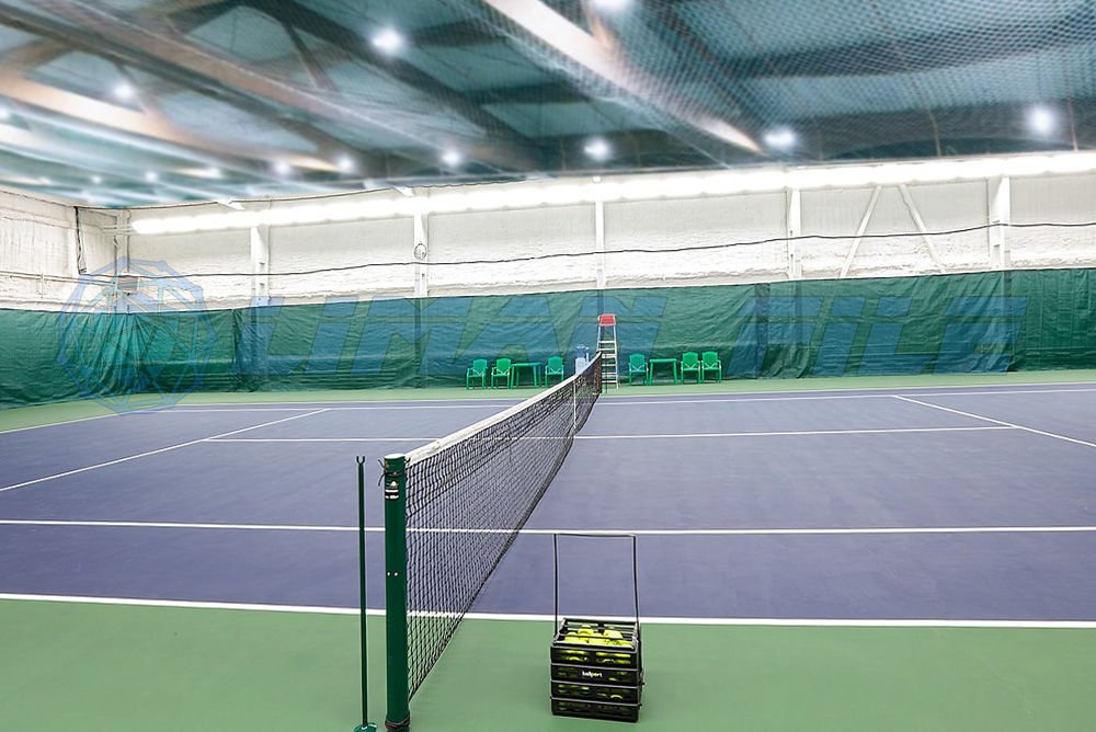 Tenis Kortu Tavan Filesi 2 mm İplik Kalınlığı 4x4 cm Göz Genişliği Beyaz Renk
