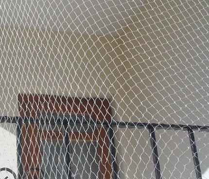 Balkon Güvenlik Filesi 2 mm Kalınlık 4x4 cm Göz Aralığı(210/54)
