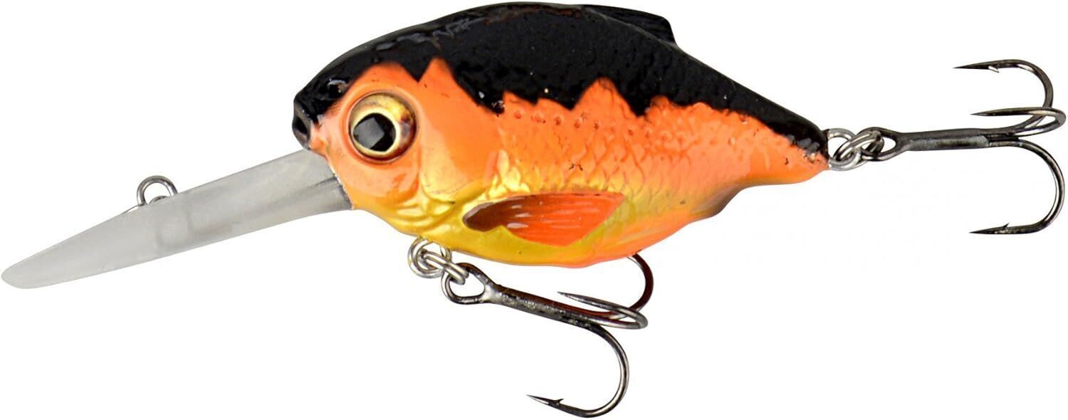 Savage Gear 3D Crucian Crank SF Black Orange 6.4 cm 23g Derin Dalan Maket Balık 1.4-2.0m Yüzme Derinliği