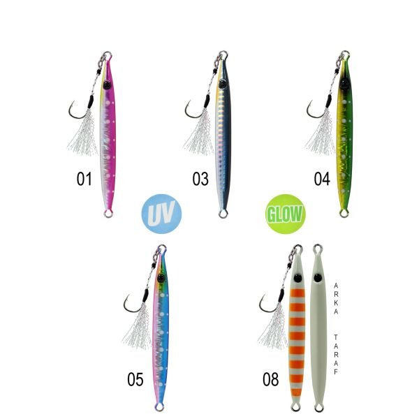Captain 3632 Crawler Jigger 60gr Light Jig Suni Yem 08