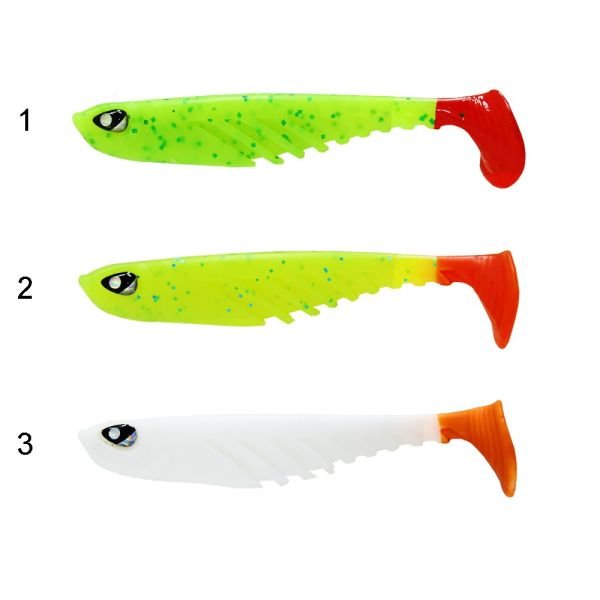 Captain 3557 Viper Soft 8.5cm Levrek Silikonu 4'lü Paket Silikon Yem 3