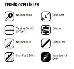 VMC Olta İğnesi 7245BN 10lu