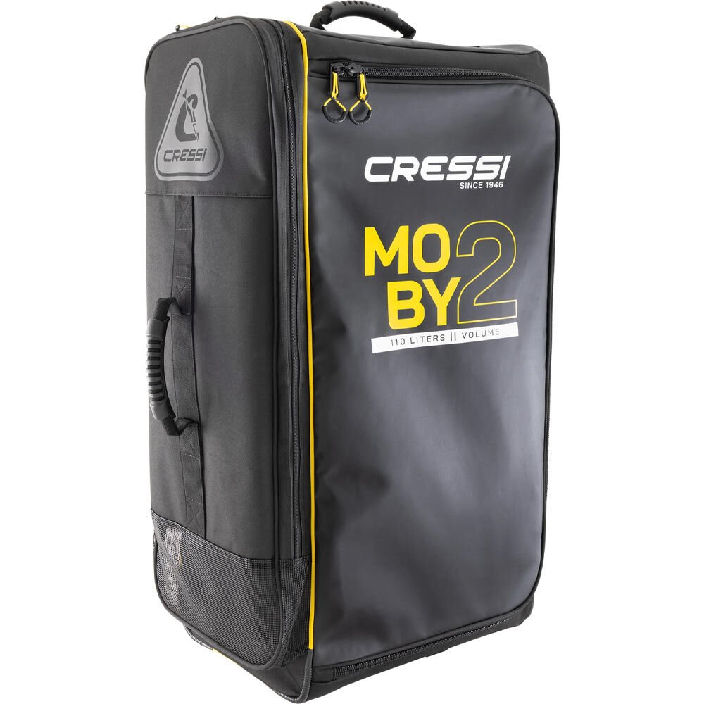 Cressi Moby 2 Tekerlekli Dalış Çantası BLACK-YELLOW - 110 L