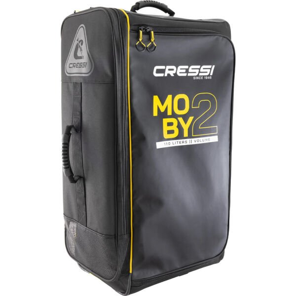 Cressi Moby 2 Tekerlekli Dalış Çantası BLACK-YELLOW - 110 L