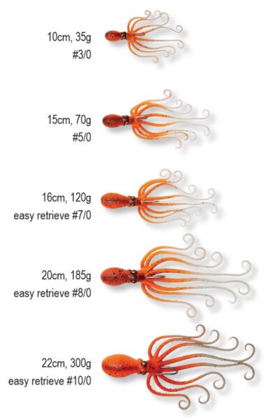 Savage gear Octobus 70g 15cm Sahte Balık Brown Glow