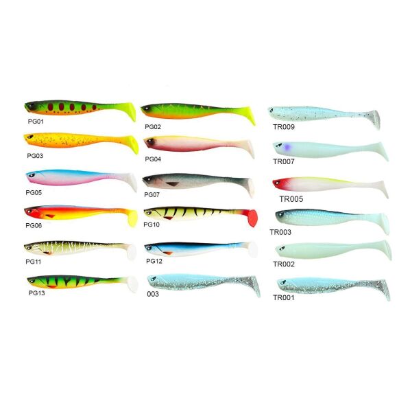 Lucky John Basara 3D Soft Swim 2.5'' (6.35 cm) 8P Silikon Yem PG10