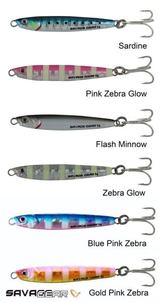 Savage gear 3D Slim Minnow 10 gr Jig Sahte Balık Renk:Glow Zebra