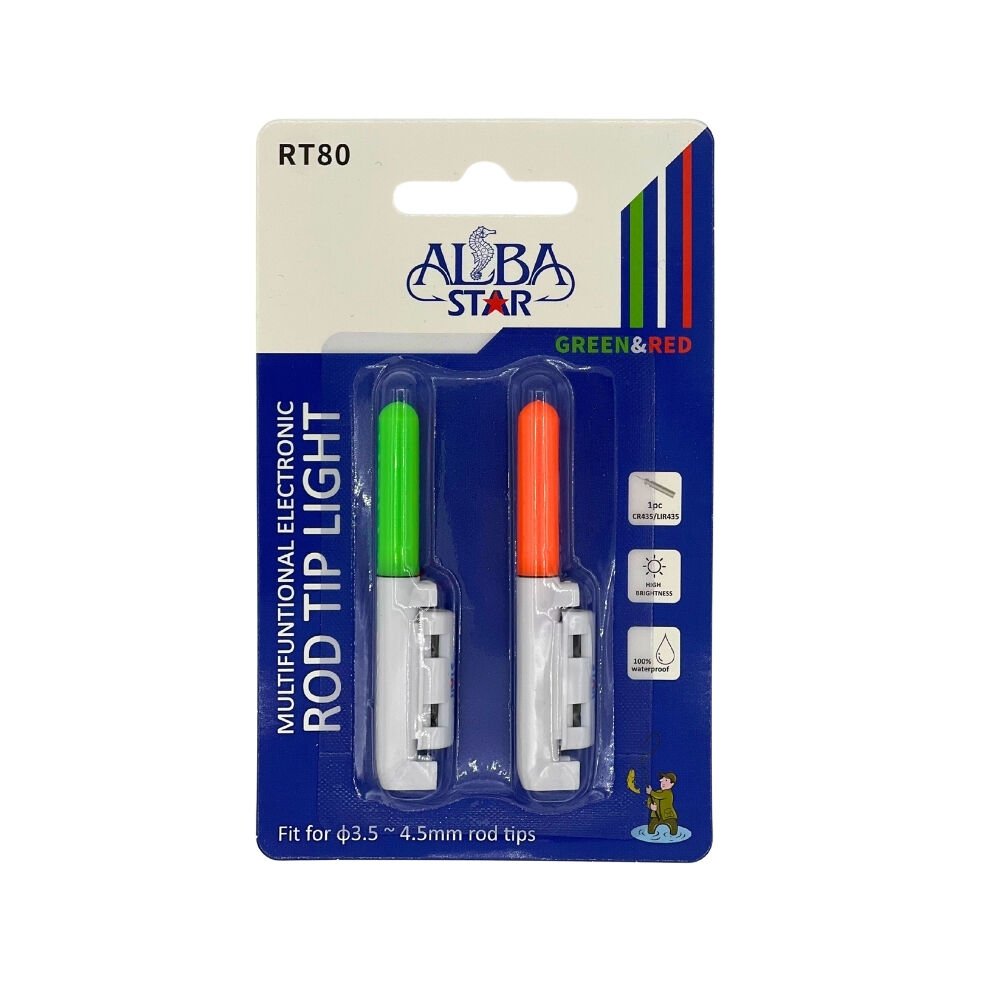 Albastar Pilli Olta Ucu Işığı YEŞİL/KIRMIZI - 2Lİ