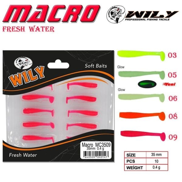 Wily Macro Lrf Silikon Yem 3.5 cm 0.4 gr Renk:05