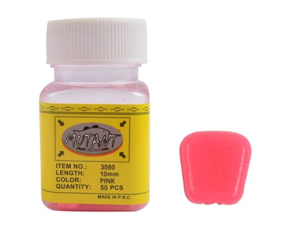 Mutant 3560 Silikon Pop Corn Aromalı Mısır 50'li Kutu Sazan Yemi Pembe