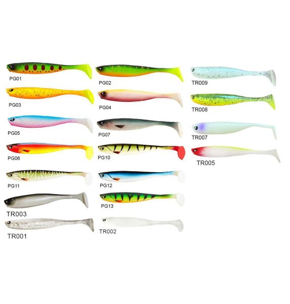 Lucky John Basara 3D Soft Swim 3.5'' (8.89 cm) 6P Silikon Yem PG07