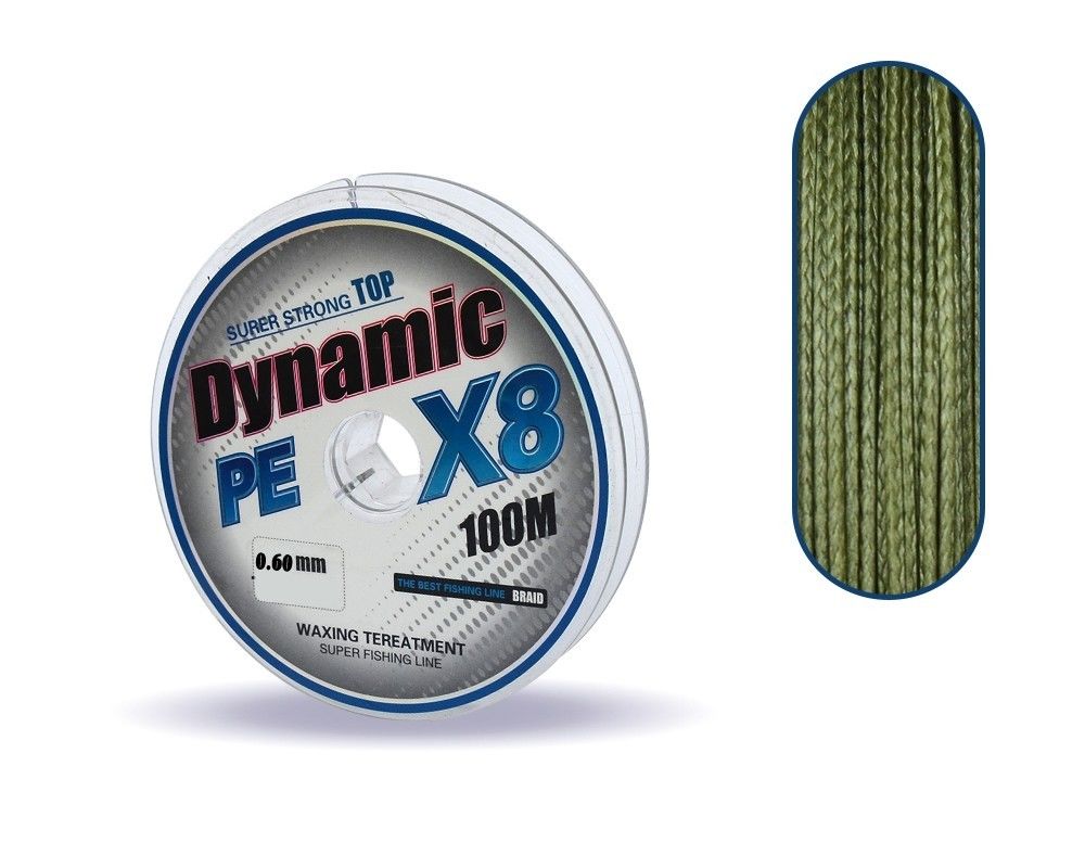 Captain Dynamic Soft PE 8 Örgü İp Misina 100mt Yeşil 0.18 mm