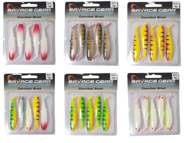 Savage gear Cannibal 8cm 5 Adet Sahte Balık Mıx
