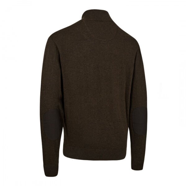 DEERHUNTER Harrington Fermuarlı Kahverengi Kazak XL