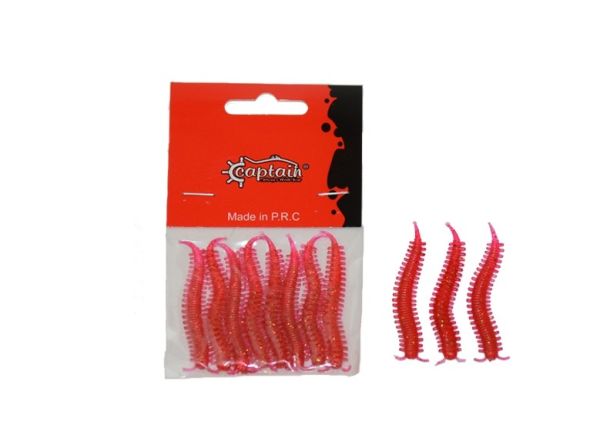 Captain 3564 Ajibishi Silk Worm 5.5cm LRF Silikon Yem 8'li Set 2