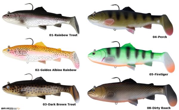 Savage gear 3D Trout Rattle Shad 12.5 cm 35 gr Sahte Balık 02-Golden Albino Rainbow
