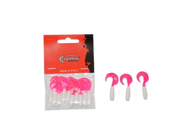 Captain 3565 Amadeus Twist Soft 4cm Levrek Silikonu 10'lu Suni Yem 2