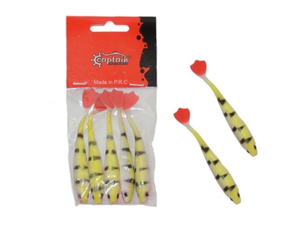 Captain 3566 Pencil Duck 9cm Levrek Silikonu 5'li Paket Suni Yem 1