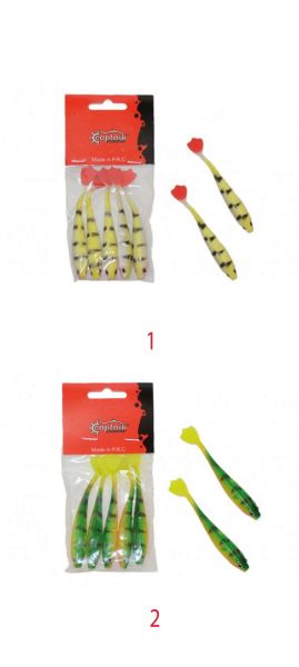 Captain 3566 Pencil Duck 9cm Levrek Silikonu 5'li Paket Suni Yem 1