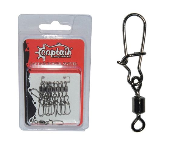 Captain 5029 Kilitli Klips Fast 10'lu Paket Black Nikel 1