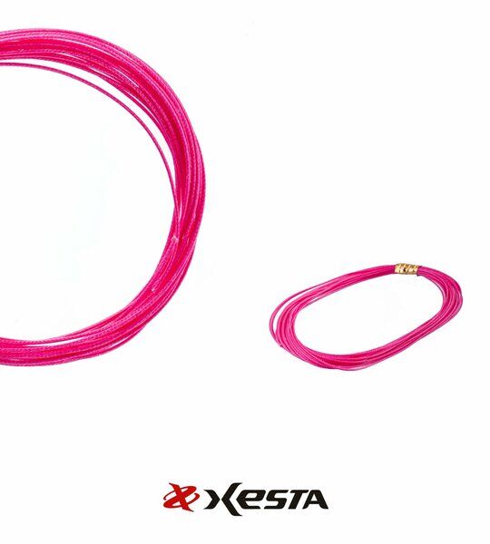 Xesta PE Assist Fluoro Core Asist İpi Fluorocarbon Dolgulu 220lbs-100kg Çeker-4 metre Pembe
