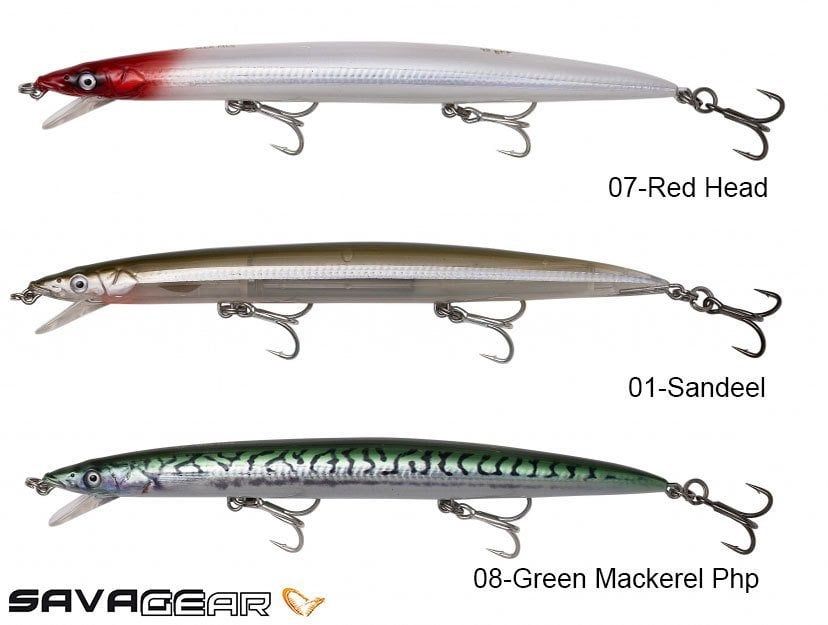 Savage Gear MAG Sandeel Jerk Minnow Green MAckarel 21 cm 44g SP Sahte Balık