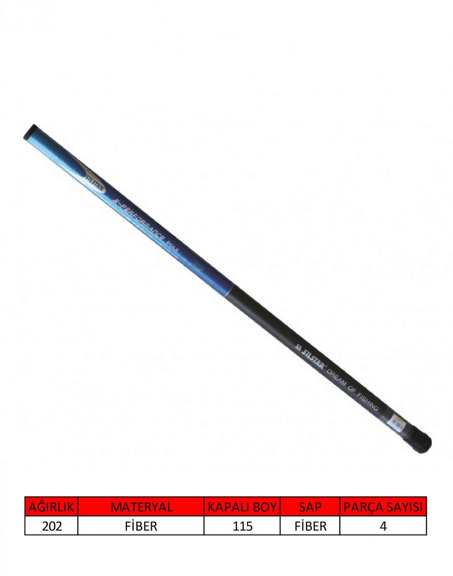 Silstar 3001 XPerformance Pole Blue Göl Kamışı 500 cm