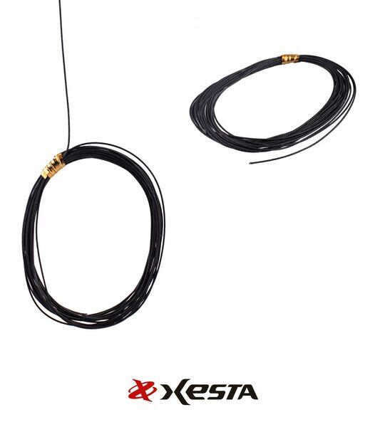 Xesta PE Assist Fluoro Core Asist İpi Fluorocarbon Dolgulu 70lbs-32kg Çeker-5 metre Siyah