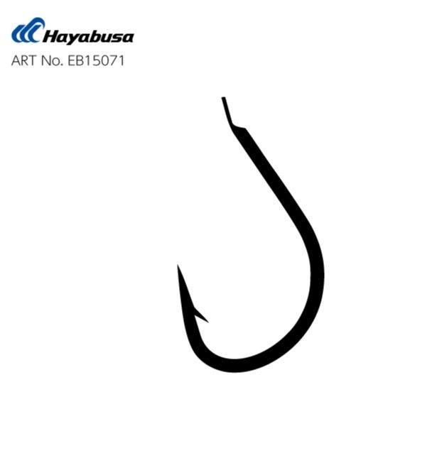 Hayabusa HIZU 150 Kısa Pala Dövme Olta İğnesi 15'li Paket Black Nikel 4