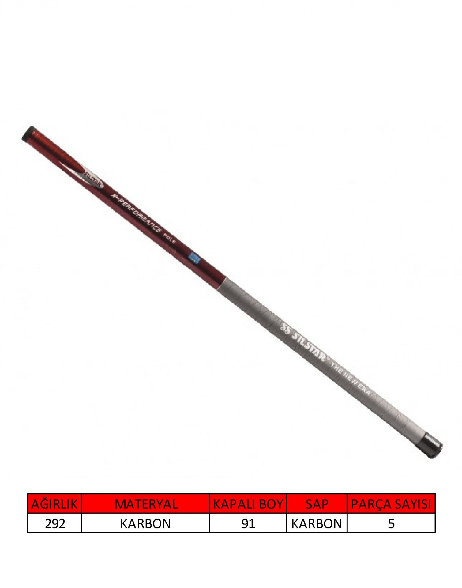 Silstar 3010 XPerformance Pole Red Göl Kamışı 600 cm