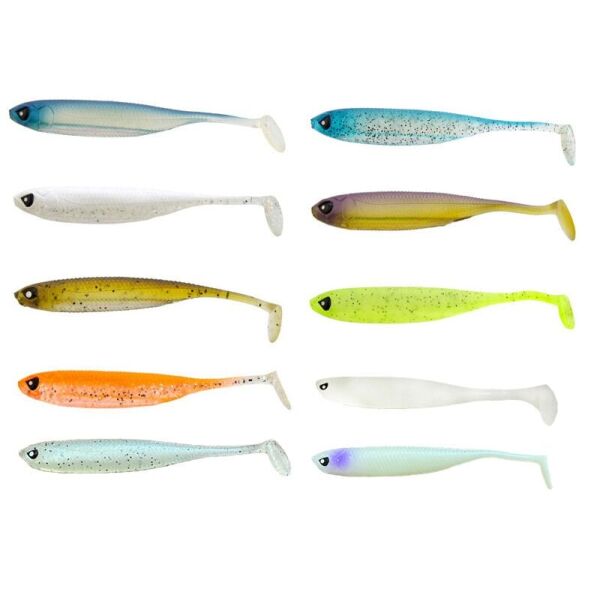 Lucky John Makora 3D Shad Tail 4'' (10.16 cm) 6P Silikon Yem 001