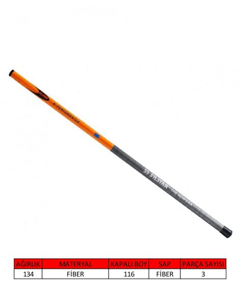 Silstar 3024 XPerformance Pole Orange Göl Kamışı 400 cm