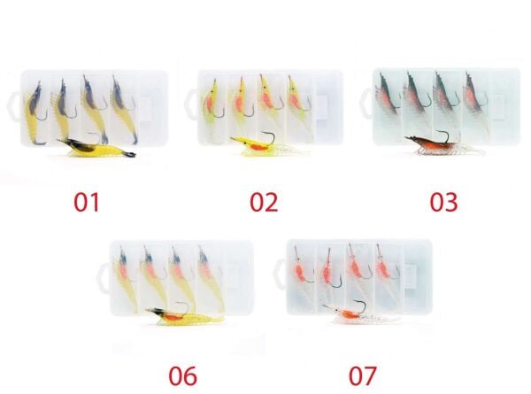 Captain 3066 Silikon Karides 85cm Suni Yem 5li Kutu